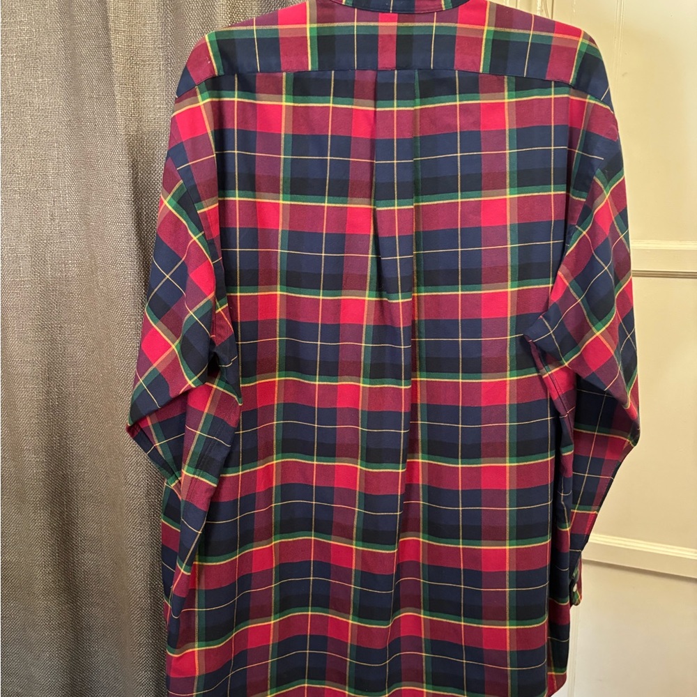 Vintage Ralph Lauren Red and Green Casual Button Down Shirt, excellent condition - Picture 3 of 12